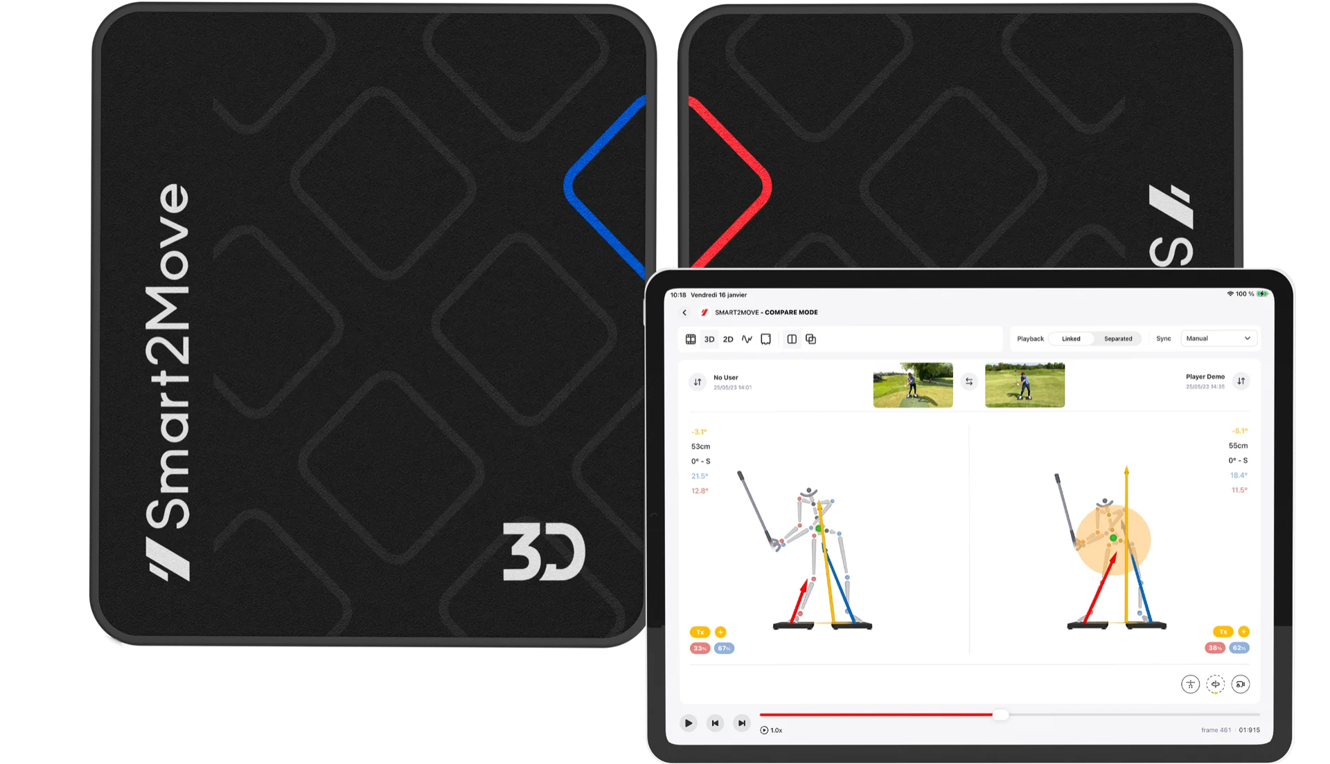 3D Dual Force Plates